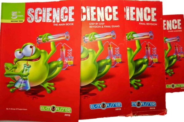 Science 5th Primary Second Term El-Moasser 4 books: -the main book -final revision -step by step revisions and final exams -the main answers Used Printed 2015 باللغة الإنجليزية الحالة مستعمل بعض الصفحات بها تعليقات وعلامات طباعة 2015