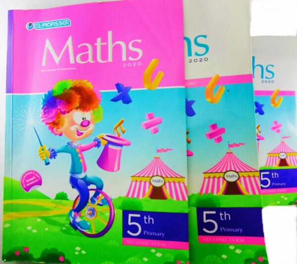 Maths 5th Primary Second Term El-Moasser 3 books: -the main book -Worksheets and examinations -Guide answers Used Printed 2020 الرياضيات المعاصر للصف الخامس الابتدائي - الفصل الدراسي الثاني باللغة الإنجليزية الحالة مستعمل بعض الصفحات بها تعليقات وعلامات طباعة 2020