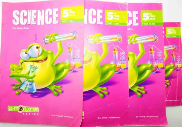 Science 5th Primary First Term El-Moasser 3 books: -the main book -final revision -the main answers Used Printed 2015 الحالة مستعمل طباعة 2015