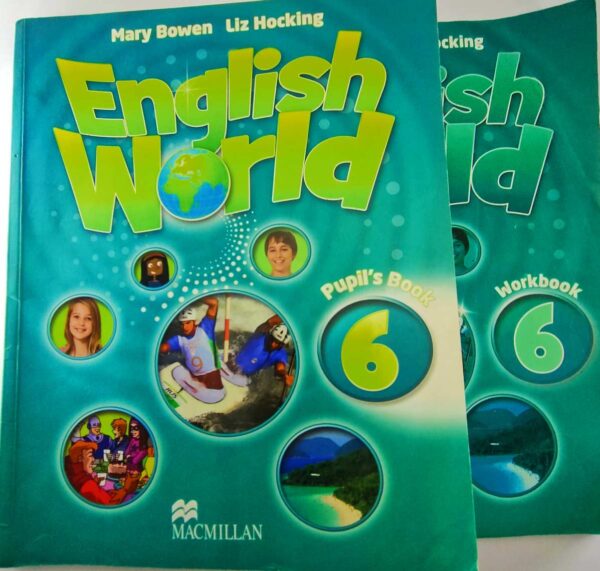 English World - Pupil's Book - 6 Educational Book By Mary Bowen and Liz Hocking Macmillan 2 Books: - Pupil's Book: 136 pages - WorkBook: 144 pages Condition: Used Some Papers have marks and comments 2010 كتاب عالم اللغة الإنجليزية للصف السادس كتابان: كتاب الطالب وكتاب النشاط الحالة مستعمل بعض الصفحات بها علامات وتعليقات